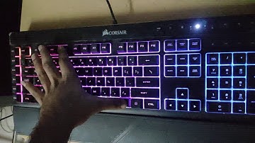 Corsair K55 RGB lights not working....issue solved