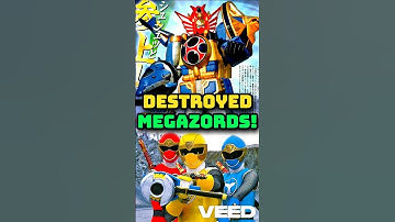 All Destroyed Megazords pt.2 #powerrangers #redranger #powerrangersninjastorm #shorts #tommyoliver