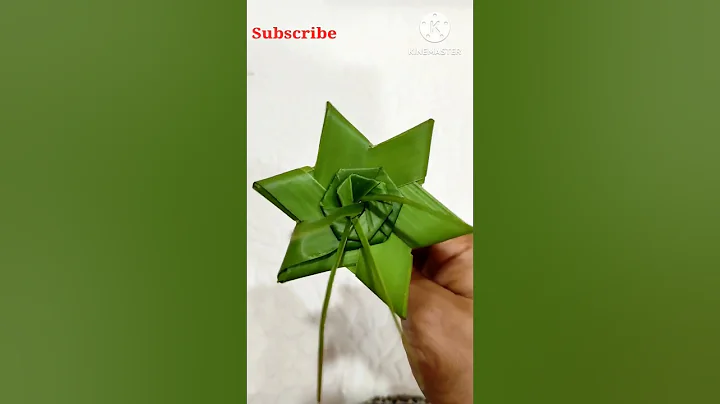 Palm Leaf Craft/Best Flowers Making Idea/Saraswati Puja Decoration #Shorts video