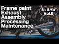 [S's BMW vol.6] Frame paint and detailed production & maintenance. BMW R100RS　フレームペイントと細かな製作&整備