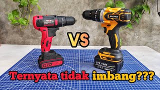 pertarungan bor cordless brushless murah - Nagawa 21v vs Habo 48vf