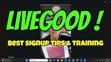 LIVEGOOD: VP Nauder Khazan Training, Best Signup Techniques