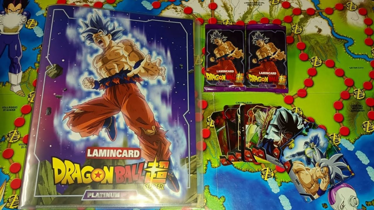 RACCOGLITORE SCATOLA BOX DA 20 BUSTINE LAMINCARD DRAGONBALL SUPER PLATINUM (spedito senza