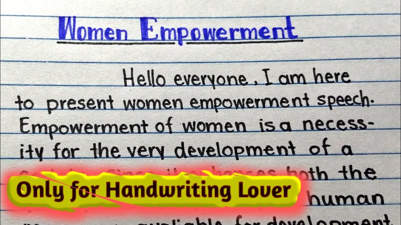 paragraph on women empowerment