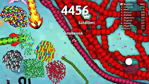 Epic Snake Io Gameplay! Top 1 Snake Io 🐍 The Map Snake Game #snakeio #ikilled godofsnake #gameplay