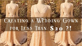 Creating a Wedding Gown for $20 ?! #shorts