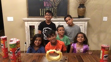 Pringle stacking ring challenge