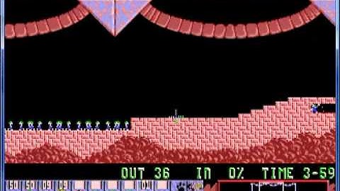 Lemmings 1 Tricky Level 19 It