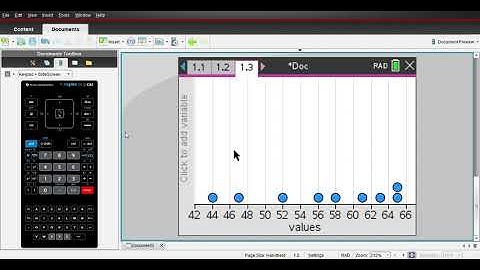 Dot plots, box plots and histograms - TI Nspire CX CAS