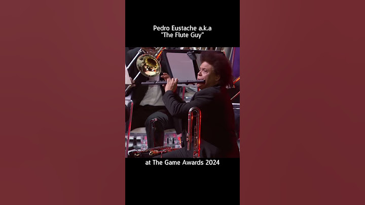 Pedro Eustache "The Flute Guy" the game awards 2024