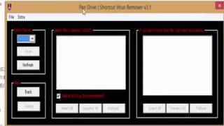 حذف فيرس الشورت كات من الفلاشة بأداة Shortcut Virus Remover