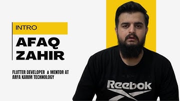 Flutter Developer for Hire | Upwork Intro Video – Afaq Zahir