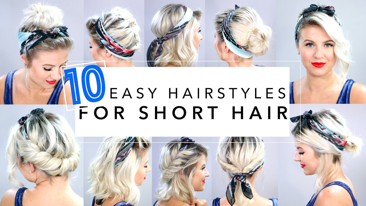 50+ Cute Hairstyles For Any Occasion : Top Bun + Blue Scarf