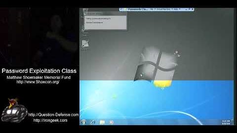 Password Exploitation Class: Part 1: Why exploit local passwords 5/9