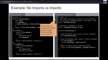 Comparing WDLs With and Without Imports