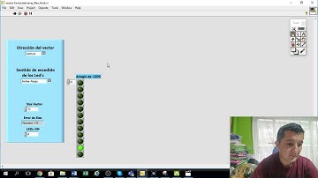 array de leds labview