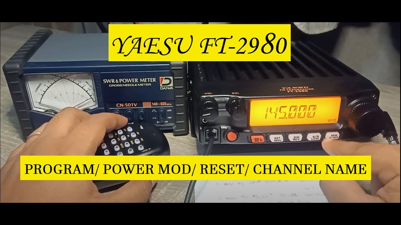 Yaesu 2900 & 2980 Quick Guide! |PH| NOV-2021 - YouTube