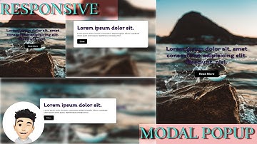 How To Build a  responsive modal popup with blurred background using CSS and  Javascript