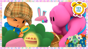 🔍 POCOYÓ ESPAÑOL - Buscando tesoros en Pascua [123 min] CARICATURAS y DIBUJOS ANIMADOS para niños
