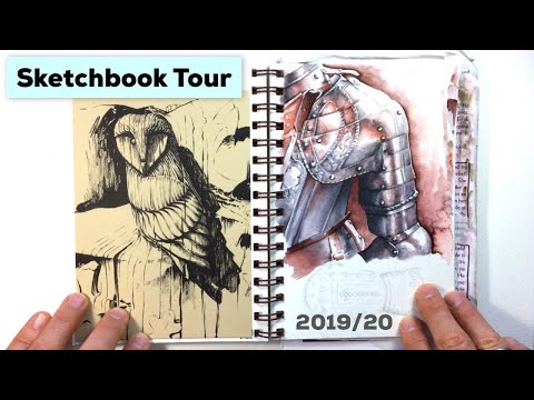 Art School Sketchbook tour - My last semester as an art student 