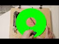 Cd player green screen   record  cover music plyare  animation full