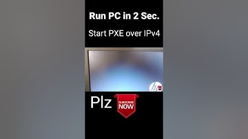 Start PXE over IPv4 error PC run in  3 sec.