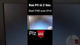 start pxe over ipv4 error pc run in  3 sec.