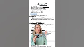 CRNA Resume Audit pt. 1