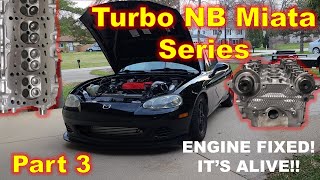 Turbo NB Miata Install Part 3 - I Fixed My Engine!! Overheated Engine -  Replaced Head by Enigma Engineering 317 views 11 months ago 7 minutes, 40 seconds