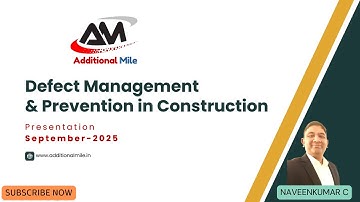 Defect Management & Prevention in Construction, Webinar 27-Sep-2025