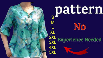 Simple Blouse Pattern Tutorial | Easy Blouse Design for Beginners (Step-by-Step Sewing)