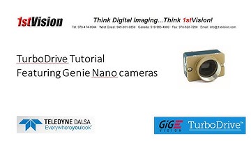 Dalsa Nano cameras - Turbodrive in action!