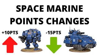 Space Marine Buffs and Nerfs - Points Changes Review from Chapter Approved 2022