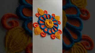 easy and beautiful rangoli tips and tricks | satisfying rangoli design | diwali rangoli design