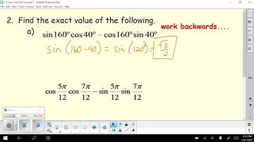 7.5 Sum & Difference Formulas