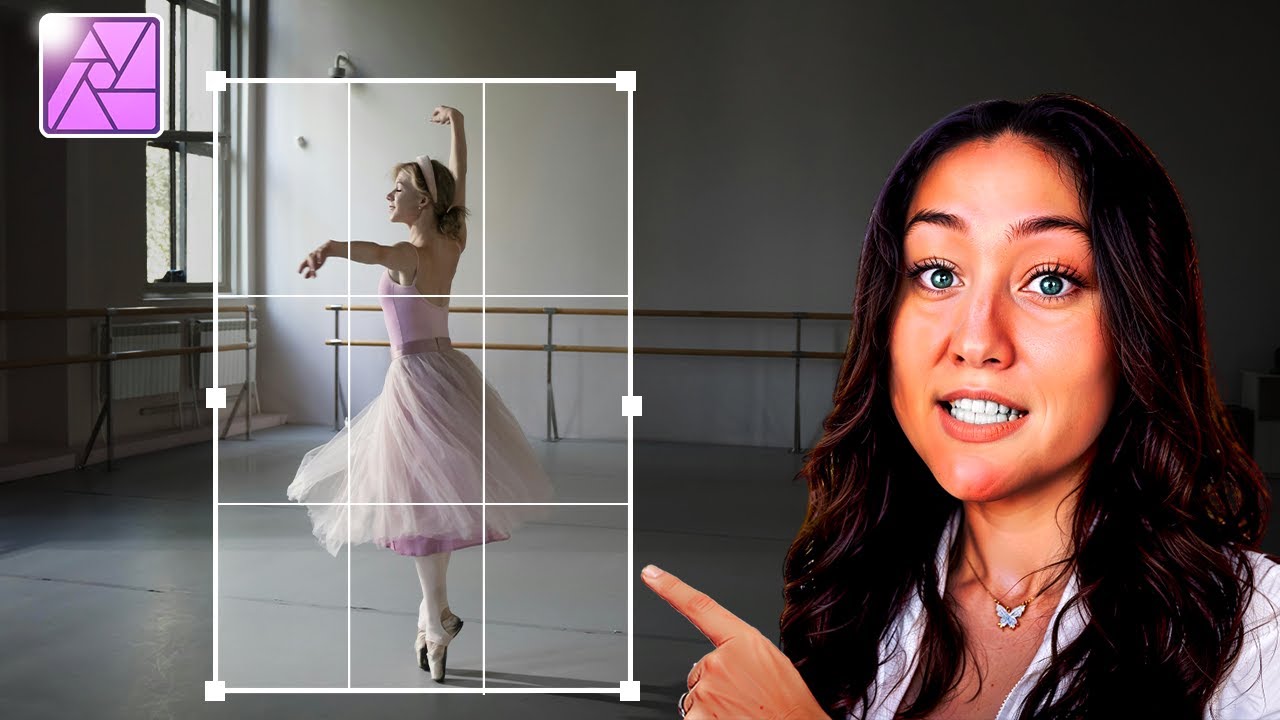 How to crop image in affinity photo - YouTube