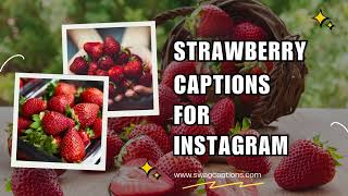 Strawberry Captions For Instagram