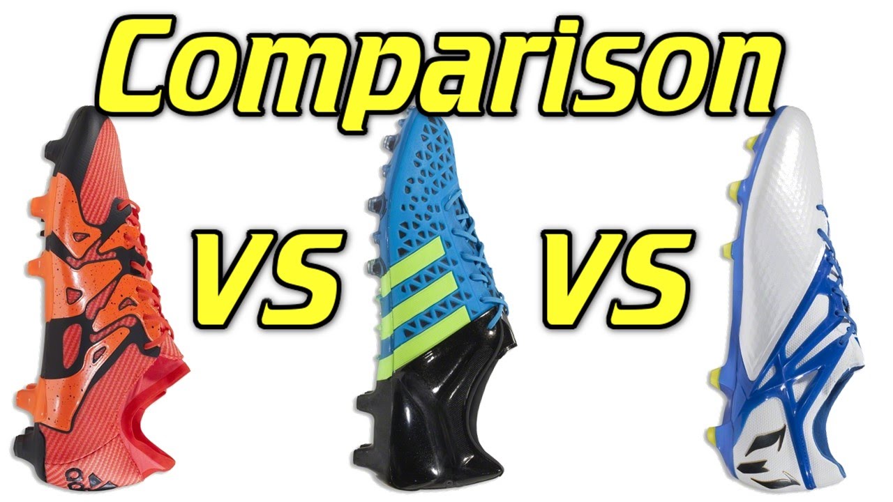 Adidas X 15.1 vs Ace 15.1 vs Messi 15.1 - Comparison + Review - YouTube