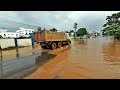 Major road submerged in rainwater in mombasa