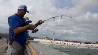 Learning how to fish from Pensacola Beach fishing pier. Tips from fishing guide - Reel Addicted.