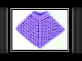 بونشو كروشية بغرزة مجسمة لأي مقاس Crochet Poncho shawl  Very Easy All Size / قناة كروشية يوتيوب
