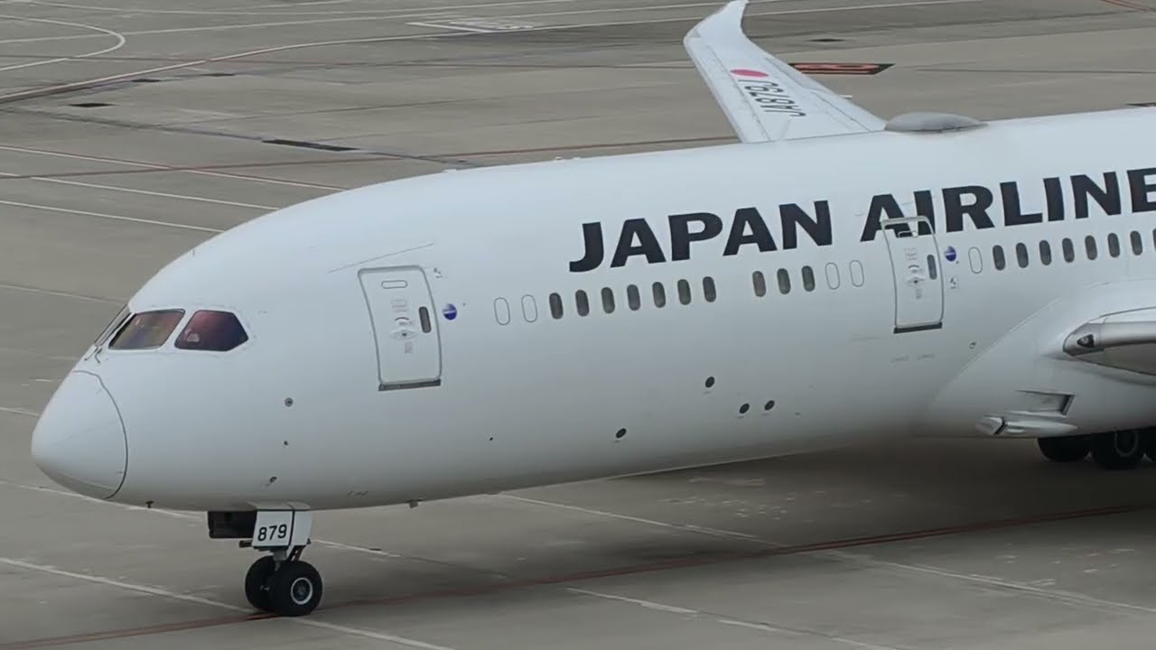 中部国際空港 JAL ホノルル～中部 ボーイング787-9到着シーン 2025年9月24日