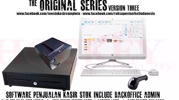 1 software mesin kasir restoran warung - login menu