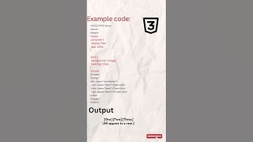 Display: Flex in CSS ⁉️|#css #frontendcourse #coding #reels #shorts #data #design #frontend