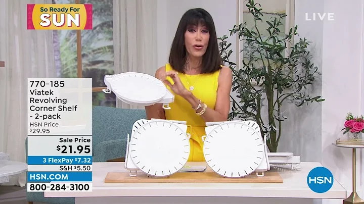 Viatek Revolving Corner Shelf  2pack