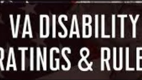 VA 5,10,20 And 100% Rules