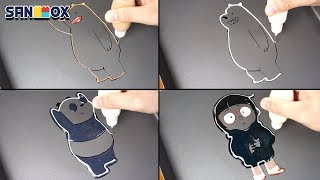 We bare bears Pancake art - Grizzly Bear, Ice Bear, Panda Bear, Chloe We bare bears Pancake art - Grizzly Bear, Ice Bear, Panda Bear, Chloe