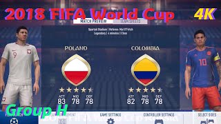 FIFA 18 Gameplay [PS5 4K] 2018 FIFA WORLD CUP-Poland vs Colombia [EA SPORTS]