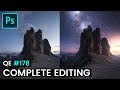 Creating a Milky Way COMPOSITE with Adobe Photoshop | QE #178