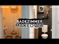 DIY BAD MAKEOVER - altes Badezimmer neu Streichen | komplettes Bad renovieren | Kleinstadtcoco